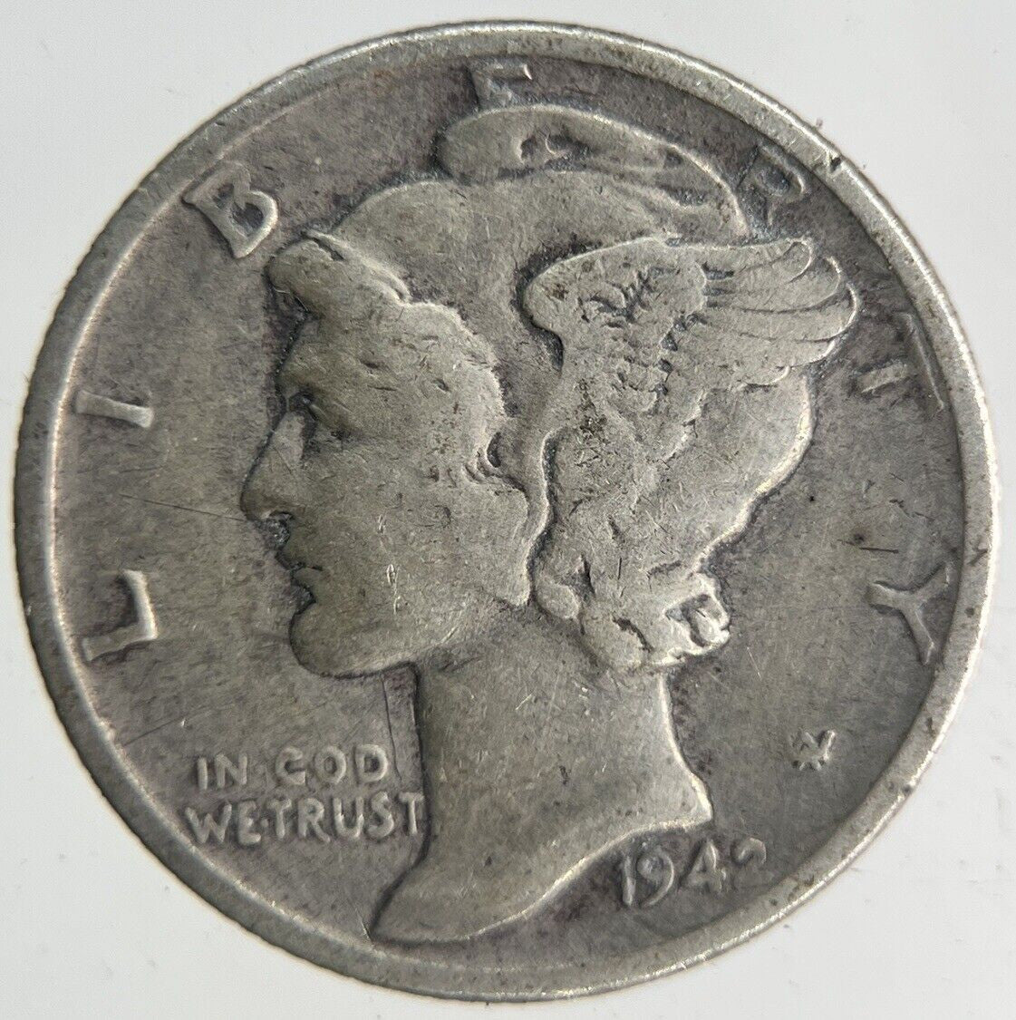 1942 USA US Mercury One Dime Silver Coin | Fine Collectable Grade