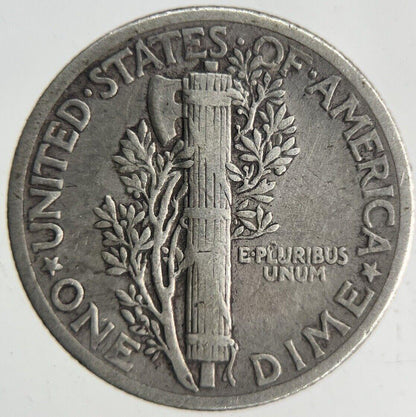 1942 USA US Mercury One Dime Silver Coin | Fine Collectable Grade