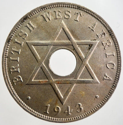 1942 West Africa 1 One Penny Coin | Very High Grade | a7575