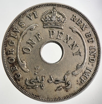 1942 West Africa One Penny Coin | Fine Collectable Grade