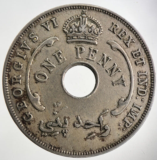 1942 West Africa One Penny Coin | Fine Collectable Grade