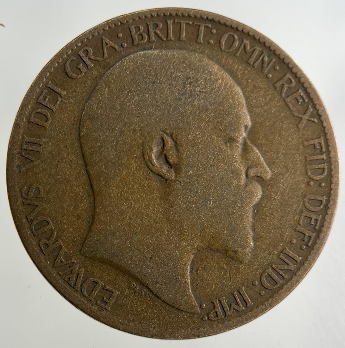 1908 Edward VII Half-Penny Coin | Collectable Grade