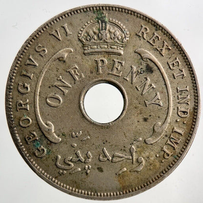 1942 West Africa One Penny Coin | Very High Grade