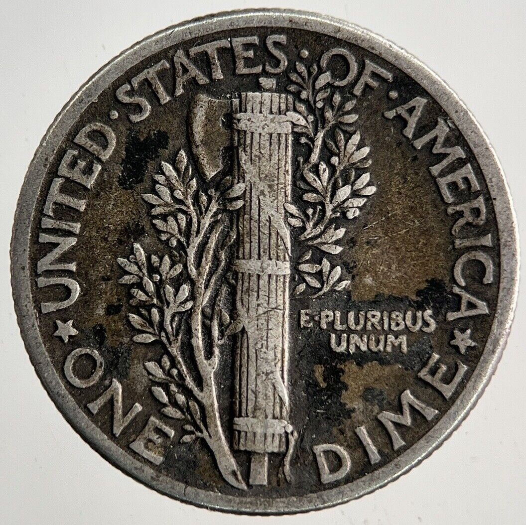 1942 US USA Mercury One Dime Silver Coin | Fine Collectable Grade