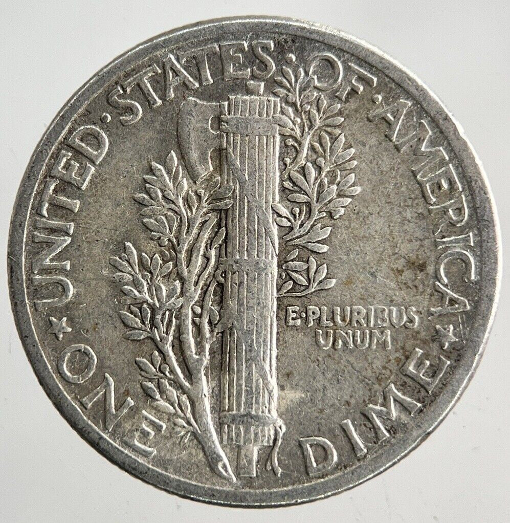 1942 US USA Mercury One Dime Silver Coin | Fine Collectable Grade