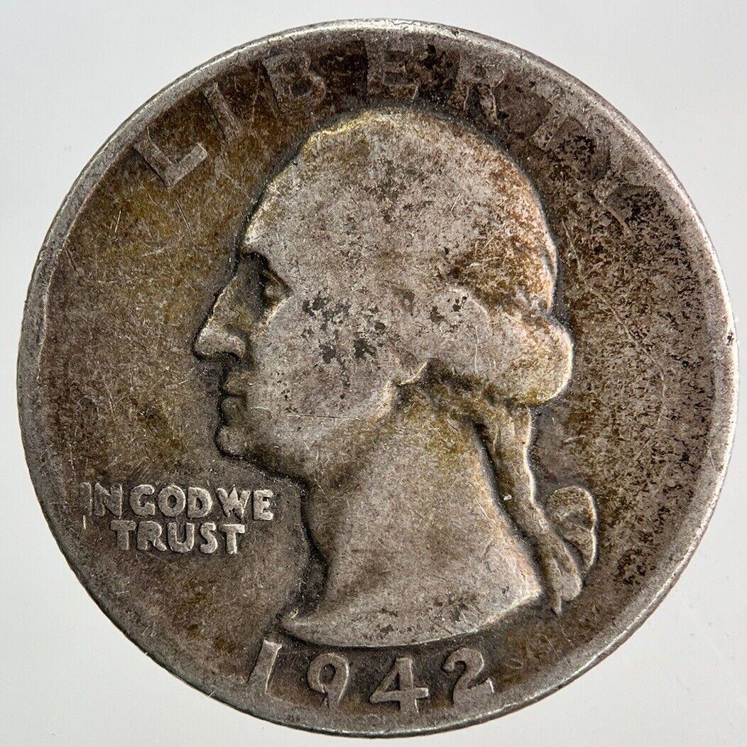 1942 US USA Quarter Dollar Silver Coin | Collectable Grade