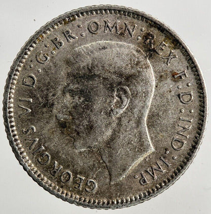 1942-D Australia Sixpence Silver Coin | Fine Collectable Grade