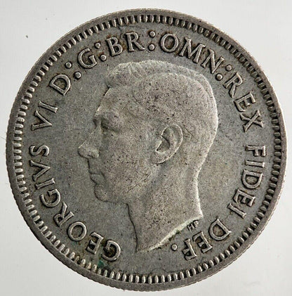 1942-D Australia Sixpence Silver Coin | Fine Collectable Grade