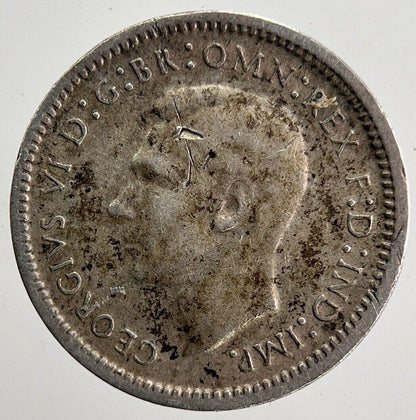 1943 Australia Sixpence Silver Coin | Fine Collectable Grade | a5889