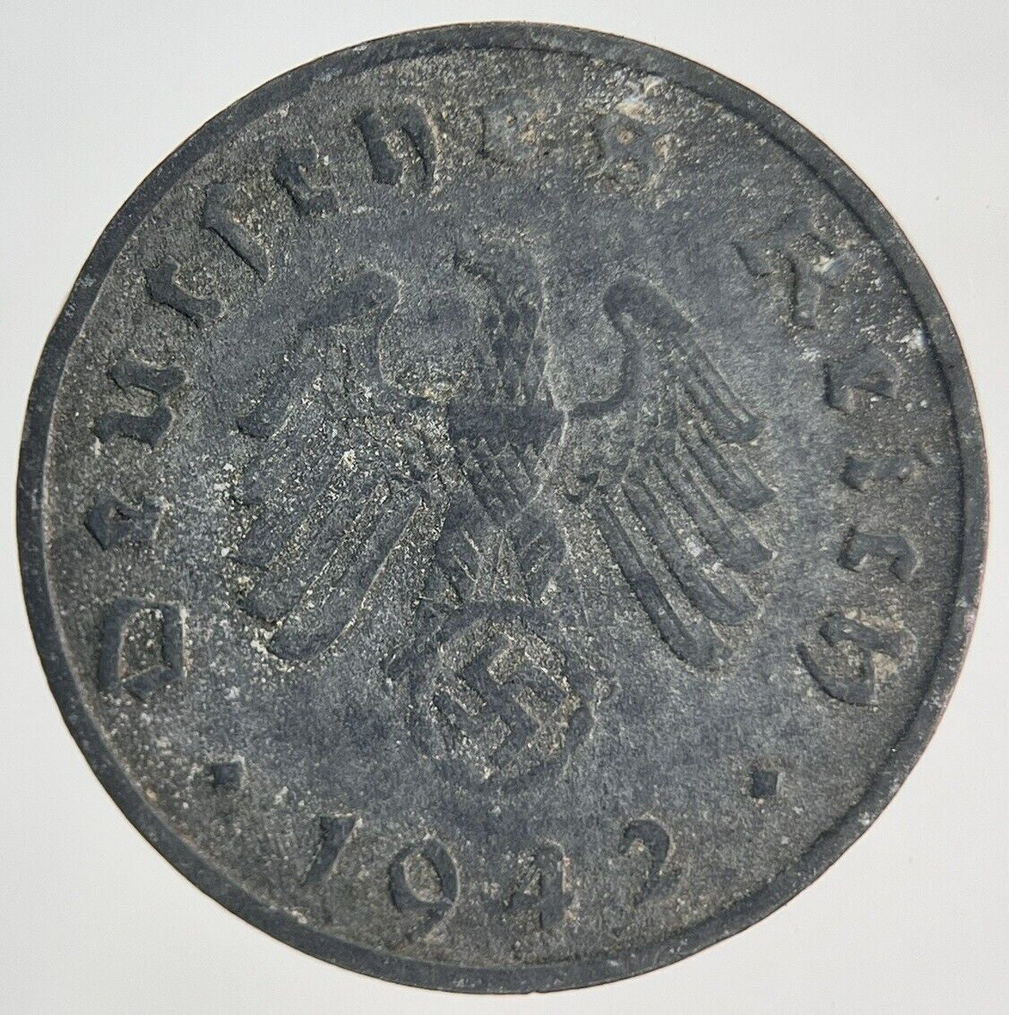 1942-F Germany Nazi 10 Pfennig Coin | Fine Collectable Grade | a1964
