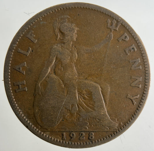 1928 George V Half-Penny Coin | Collectable Grade