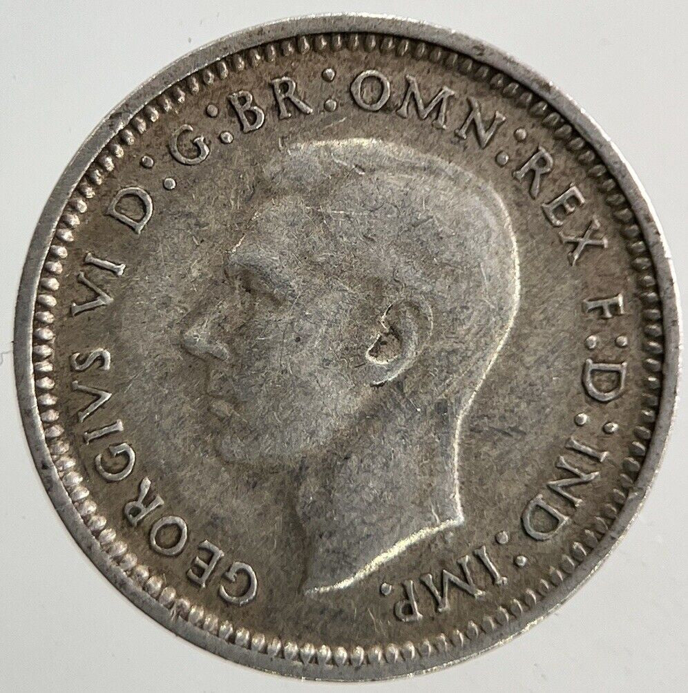 1942-D Australia Threepence Silver Coin | Fine Collectable Grade