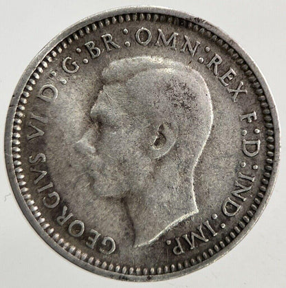 1942-D Australia Threepence Silver Coin | Fine Collectable Grade