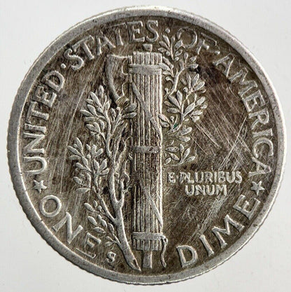 1942-S US USA Mercury Dime Silver Coin | Fine Collectable Grade