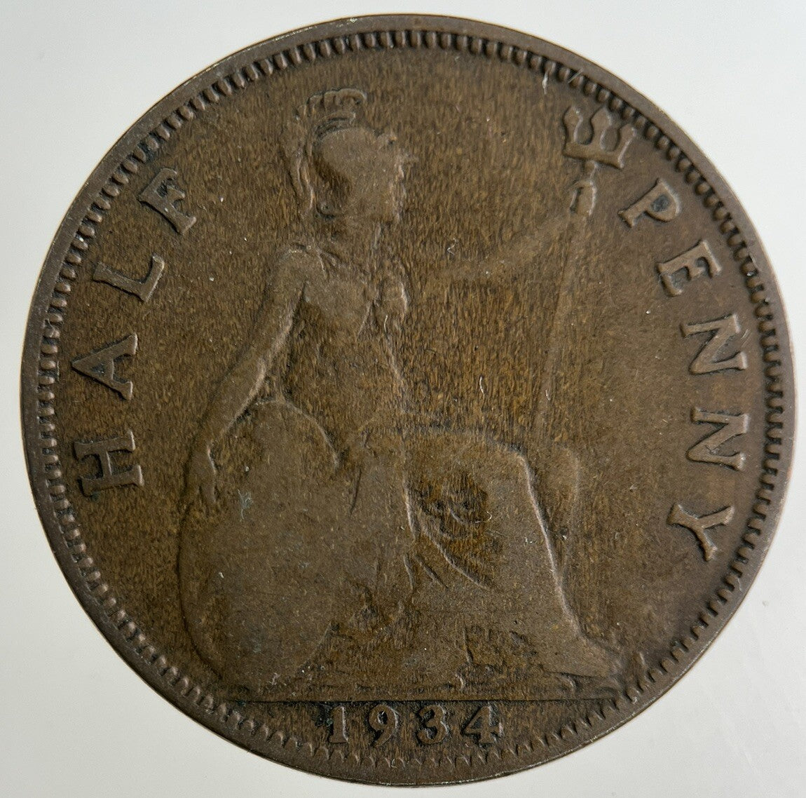 1934 George V Half-Penny Coin | Collectable Grade