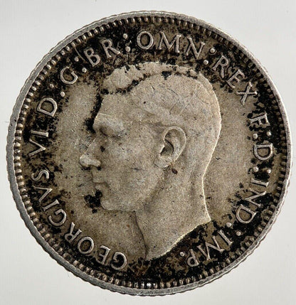 1942-S Australia Sixpence Silver Coin | Fine Collectable Grade