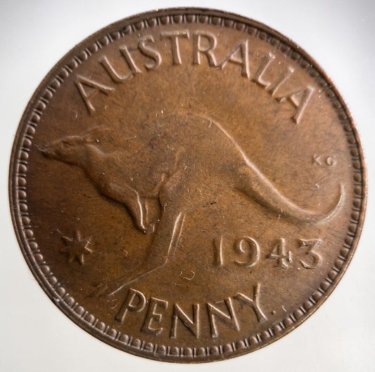 1943 Australia One Penny Coin | Fine Collectable Grade