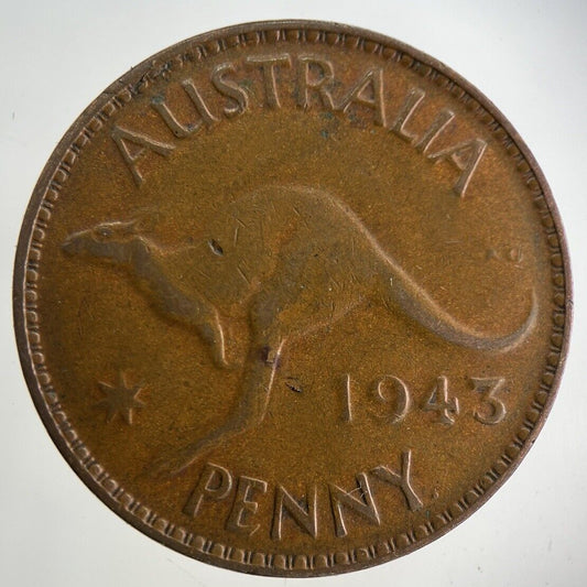 1943 Australia One Penny Coin | Fine Collectable Grade