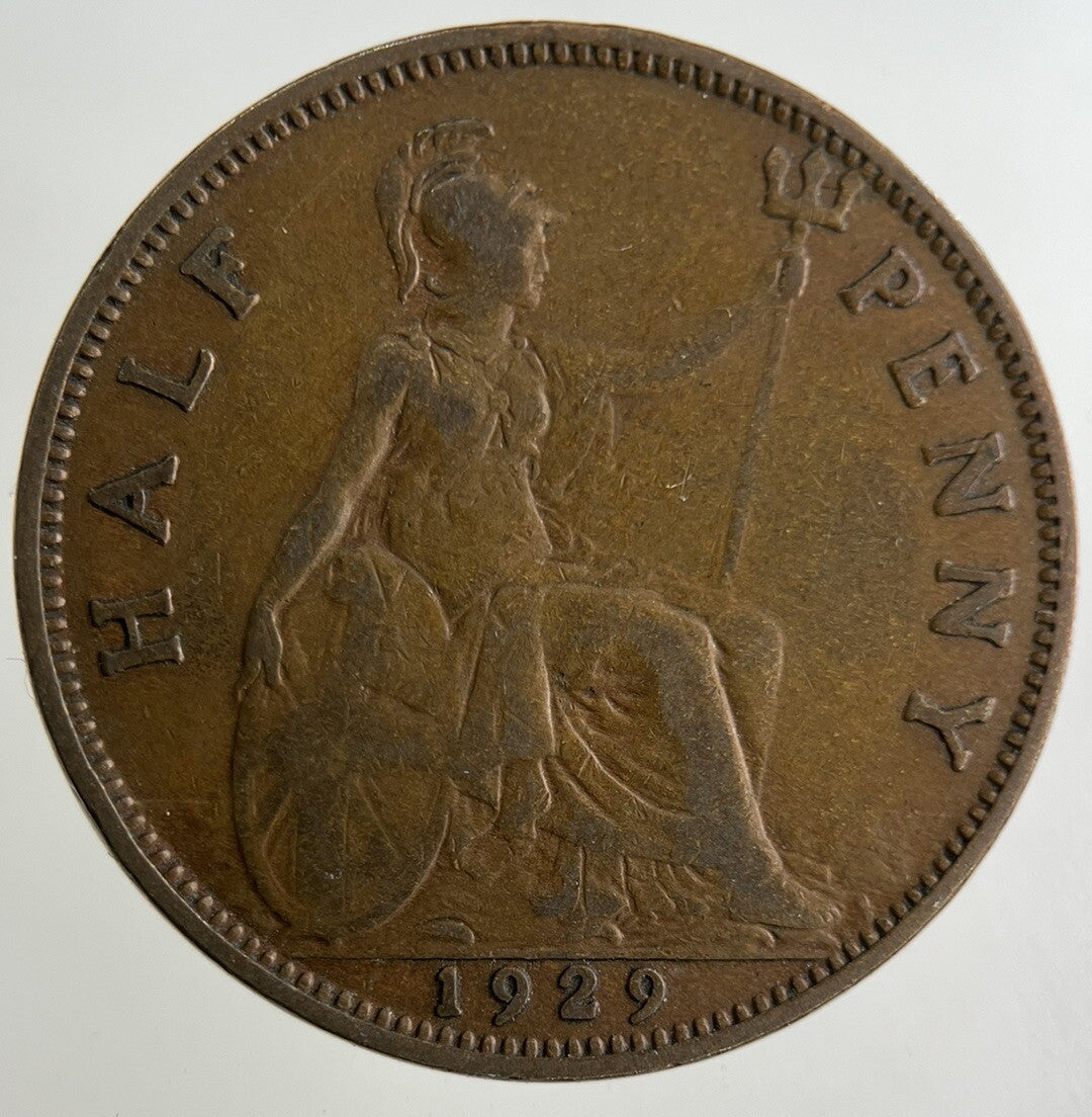 1929 George V Half-Penny Coin | Collectable Grade