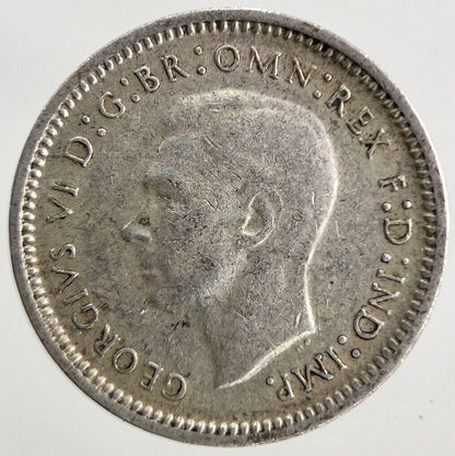 1943 Australia Threepence Silver Coin | Fine Collectable Grade