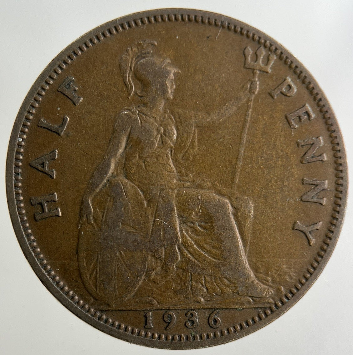 1936 George V Half-Penny Coin | Fine Collectable Grade