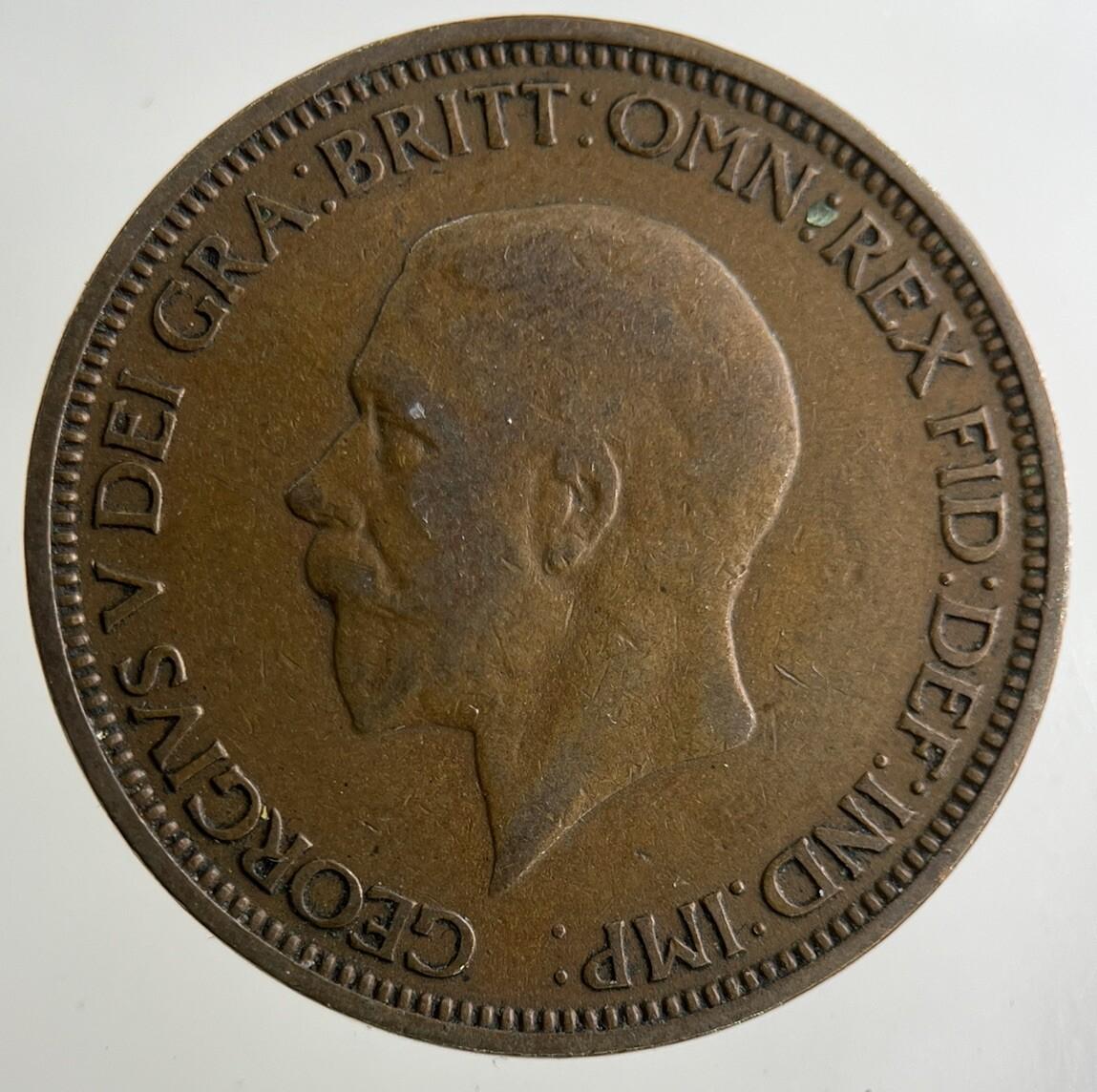 1936 George V Half-Penny Coin | Fine Collectable Grade