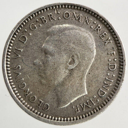 1943 Australia Threepence Silver Coin | Fine Collectable Grade