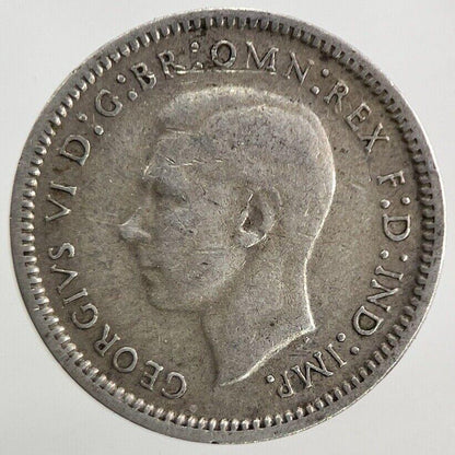 1943 Australia Threepence Silver Coin | Fine Collectable Grade