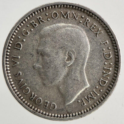 1943 Australia Threepence Silver Coin | Fine Collectable Grade