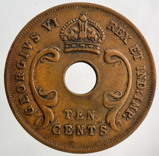 1943 East Africa 10 Cents Coin | Fine Collectable Grade