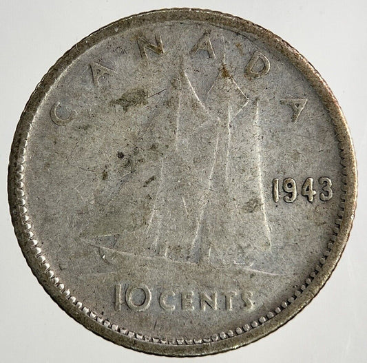 1943 Canada 10 Cents Silver Coin | Collectable Grade