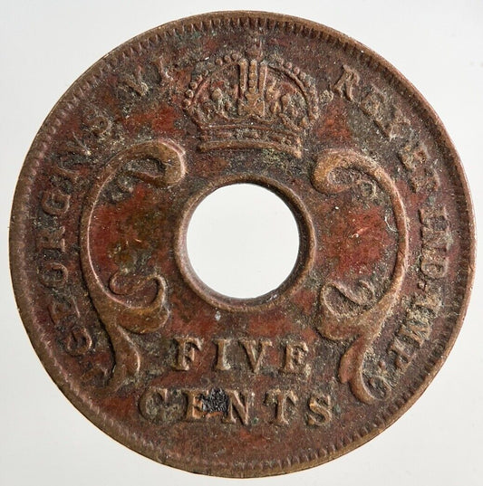 1943 East Africa 5 Cents Coin | Fine Collectable Grade