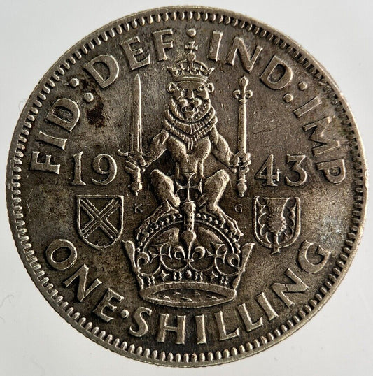 1943 George VI Shilling Silver Coin | Fine Collectable Grade