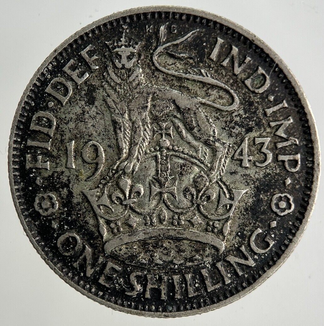 1943 George VI Shilling Silver Coin | Fine Collectable Grade