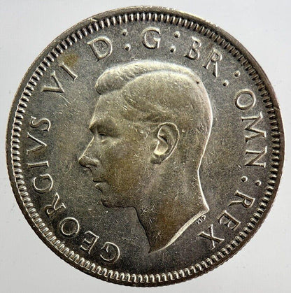 1943 George VI Scottish Shilling Silver Coin | Very High Grade | a3991
