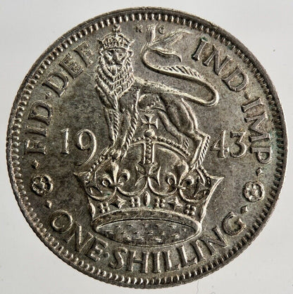 1943 George VI One Shilling Silver Coin | Very High Grade