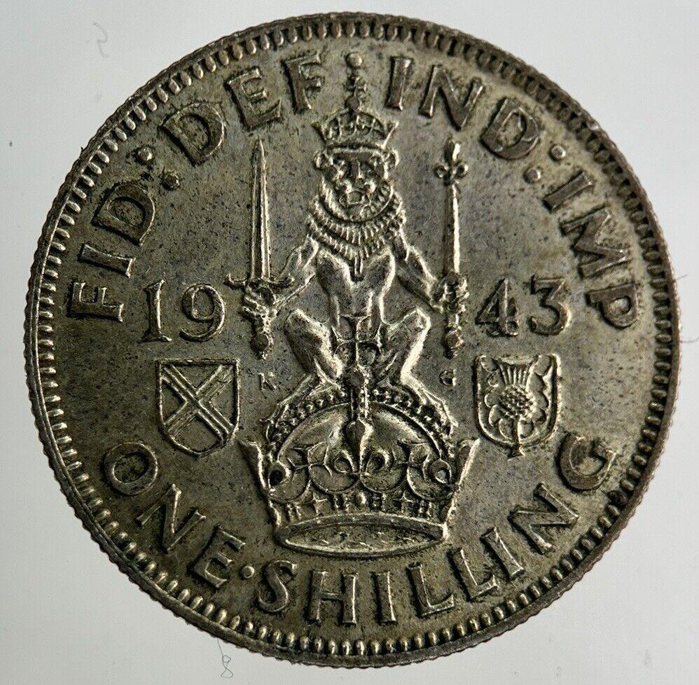 1943 George VI Shilling Silver Coin | Very High Grade