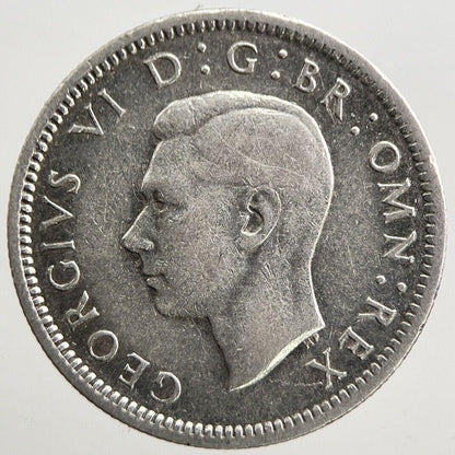 1943 George VI Sixpence Silver Coin | Fine Collectable Grade | a3304