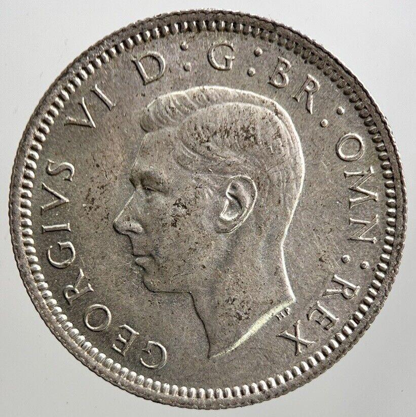 1943 George VI Sixpence Silver Coin | Very High Grade | a3457