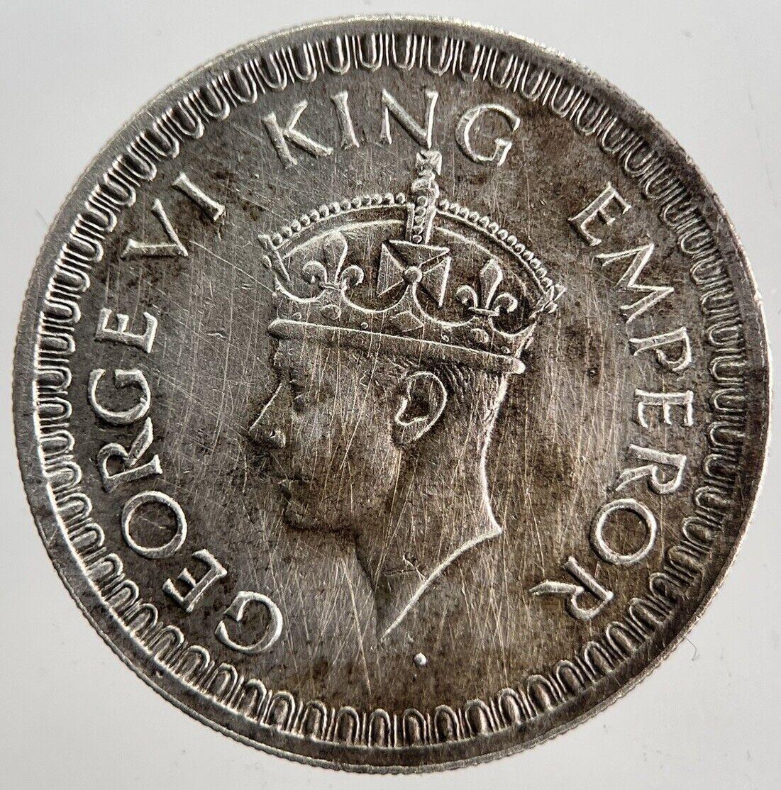 1943 India 1/2 Half Rupee Silver Coin | Fine Collectable Grade | a7124