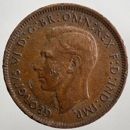 1943 George VI Wren Farthing Coin | Very High Grade | a7977
