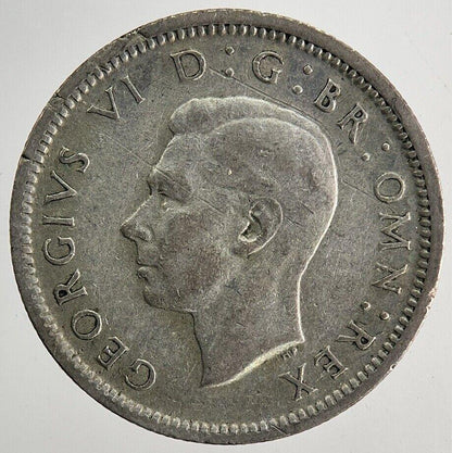 1943 George VI Sixpence Silver Coin | Fine Collectable Grade | a9927