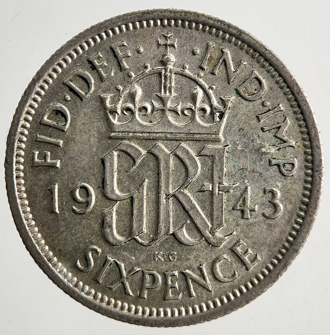 1943 George VI Sixpence Silver Coin | Fine Collectable Grade