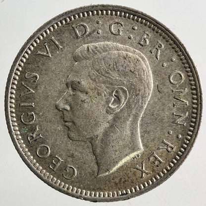 1943 George VI Sixpence Silver Coin | Fine Collectable Grade