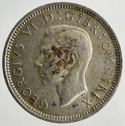 1943 George VI Sixpence Silver Coin | Fine Collectable Grade