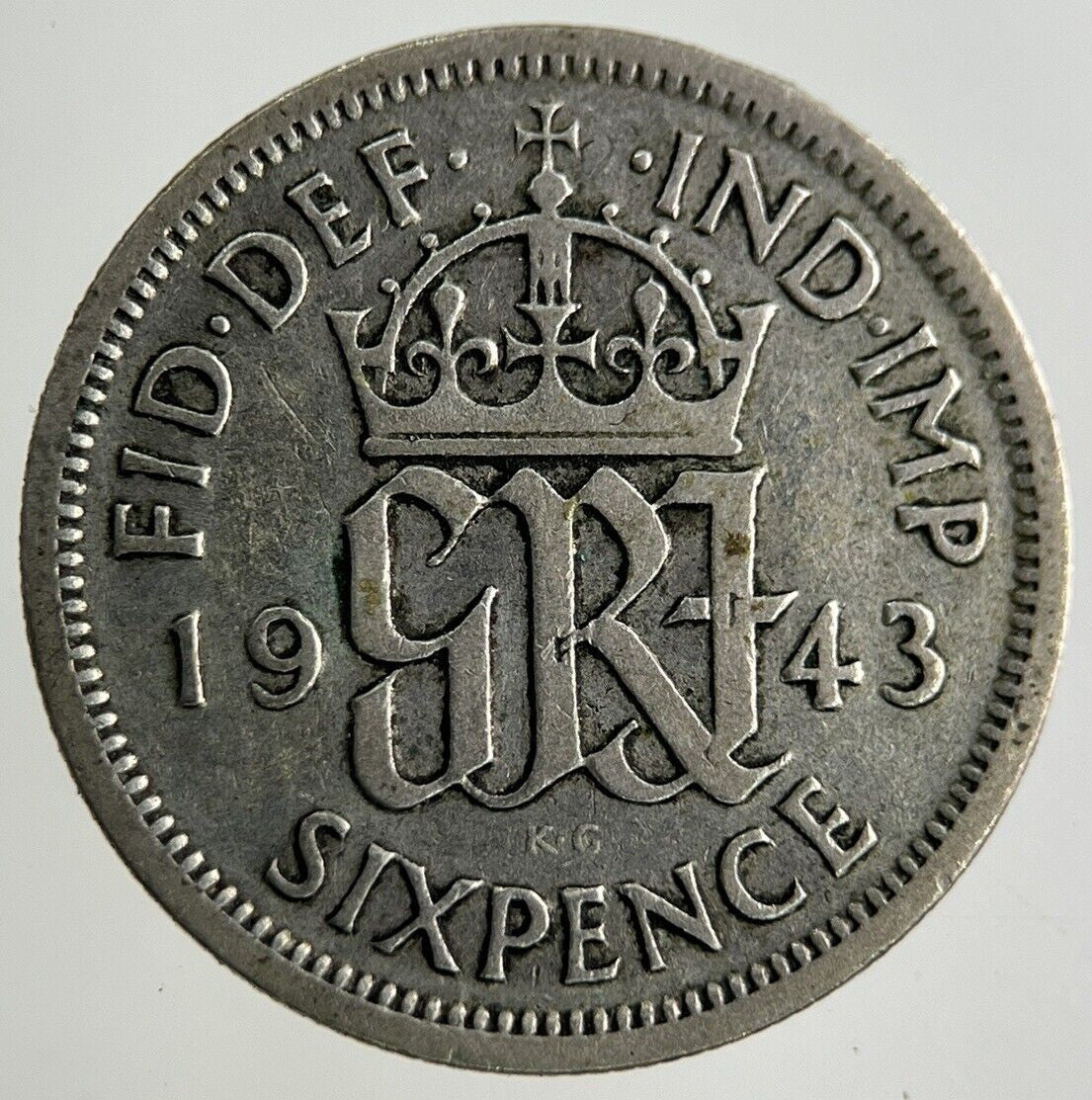 1943 George VI Sixpence Silver Coin | Fine Collectable Grade