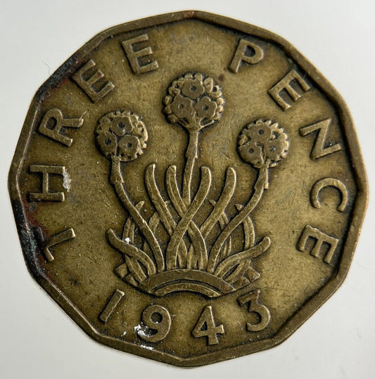 1943 George VI Threepence Coin | Fine Collectable Grade