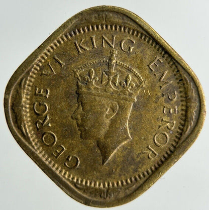 1943 India Half 1/2 Anna Coin | Fine Collectable Grade