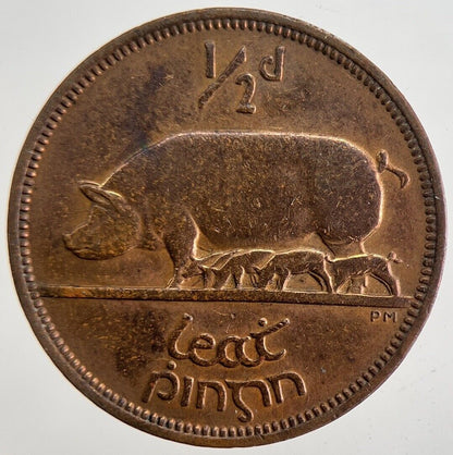1943 Irish Half-Penny Coin | Very High Grade | a4820