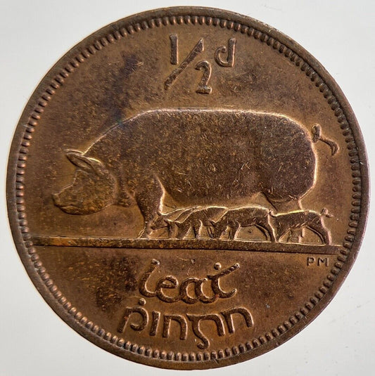 1943 Irish Half-Penny Coin | Very High Grade | a4820